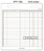 WFP190L UNIT DISTRIBUTION LEDGER