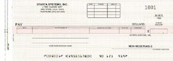 WFP199CNP DISBURSEMENT ONE-WRITE CHECK - DATA INPUT