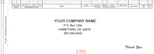 WFP900R RENTAL RECEIPT