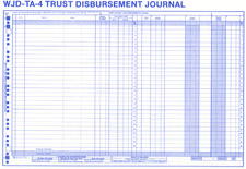 WJDTA4 TRUST DISBURSEMENT JOURNAL