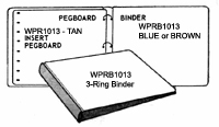 WPRB1013 PEGBOARD 3-RING BINDER