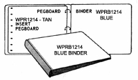 WPRB1214 PEGBOARD 3-RING BINDER