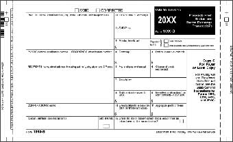 TF2147  Continuous 1099-B Magnetic Madia Self-Mailer Tax Forms - Carbon