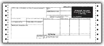 TF2690  Continuous 1099 Multiple Account Self-Mailer Tax Forms - Carbon