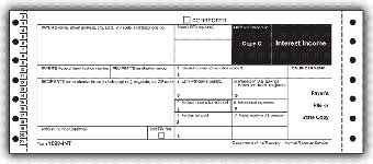 TF2691  Continuous 1099 Interest Self-Mailer Tax Forms - Carbon