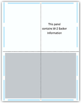TF5223  W-2  4-Up Laser Pressure Seal Tax Forms - Blank