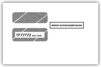 TF77772  1099 Misc/1099R Double Window Self-Seal Tax Form Envelope